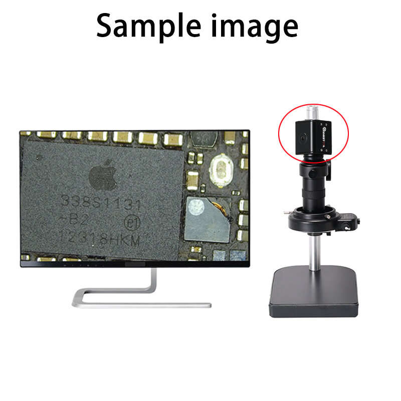 EU Plug - Mustool HY-5199 16MP HDMI Microscope Camera Sony CMOS Sensor 1080P Full HD Output 2K Recor