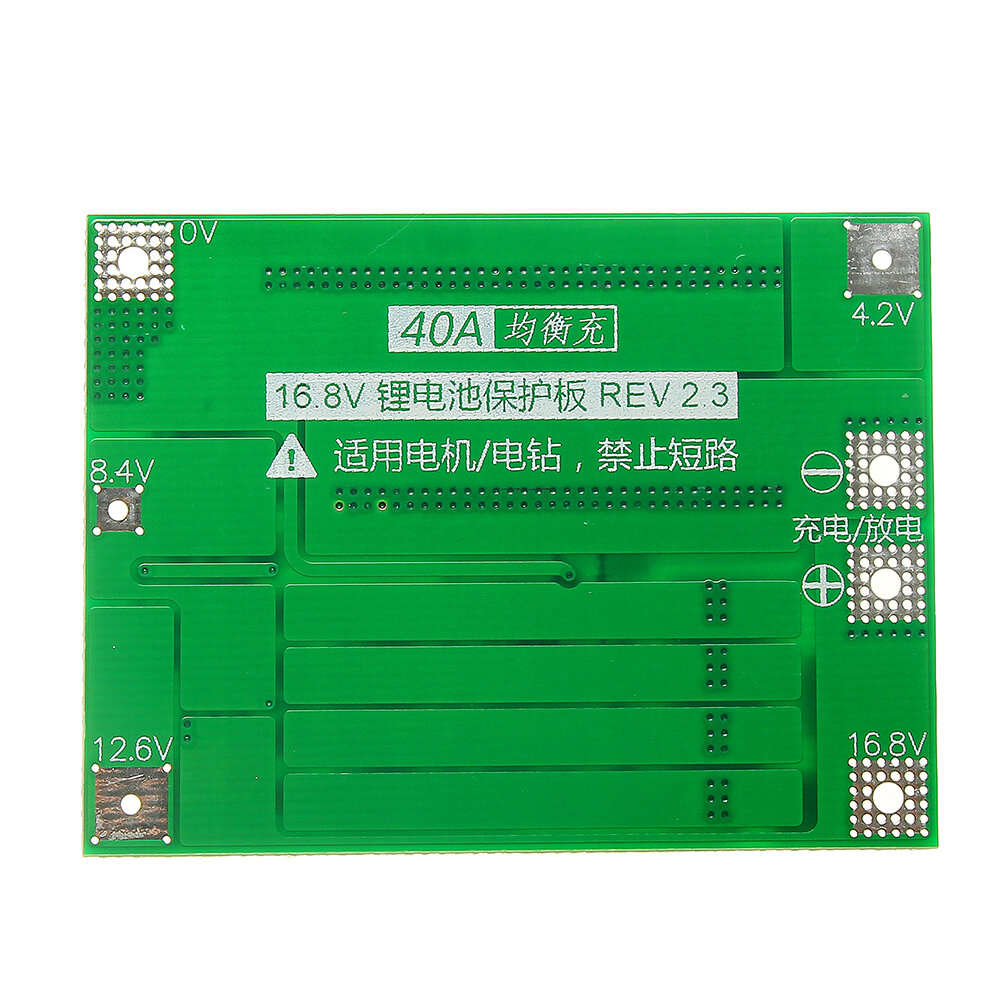 4S 40A Li-ion Lithium Battery 18650 Charger PCB BMS Protection Board with Balance For Drill Motor 14