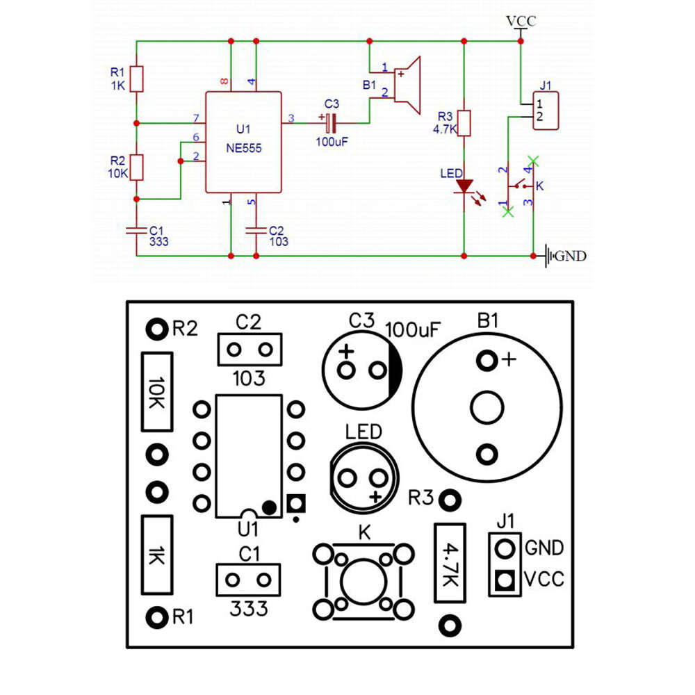 DIY Kit - Electronic Circuit DIY Production Analog Telegraph DIY Spare Parts Welding Training DIY Ki