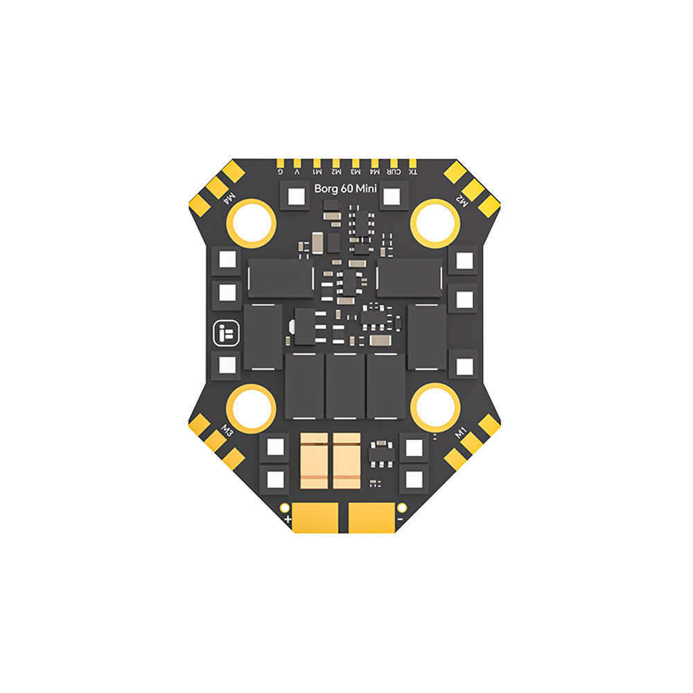 FC+60A ESC - 20x20mm iFlight Borg Mini F722 Flight Controller with 5V 12V BEC Output 4-6S 60A 4in1 E