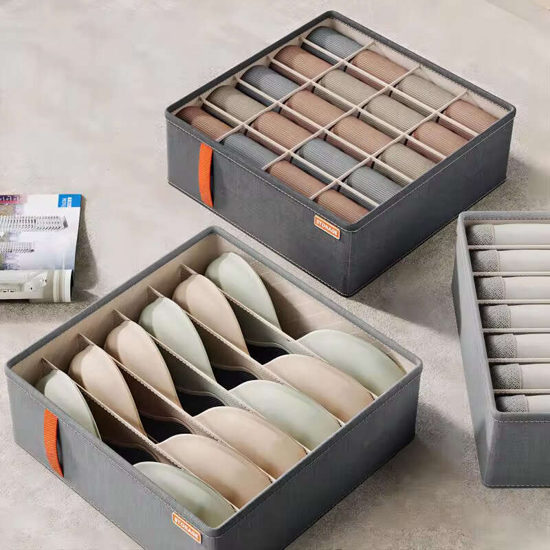 #3 - 1PC 6/7/20 Grid Underwear Storage Box Socks Underwear Storage Drawer Division Multifunction Ale