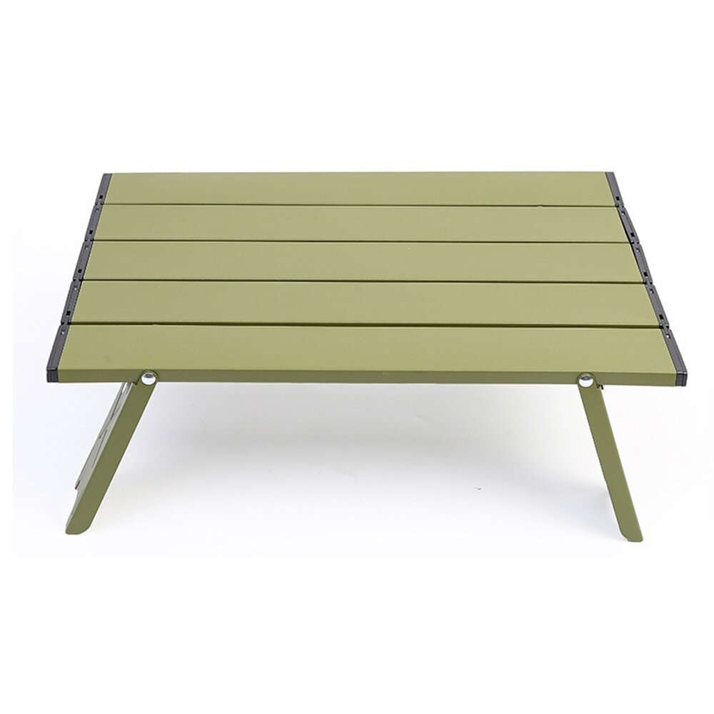 Green - IPRee Ultralight Portable Folding Camping Table Foldable Outdoor Dinner Desk Aluminum Alloy