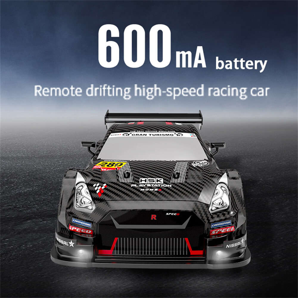 Black - XJRC XJ-1996 RTR 1/16 2.4G 4WD Drift RC Car Mini Racing LED Light Remote Control High-Speed
