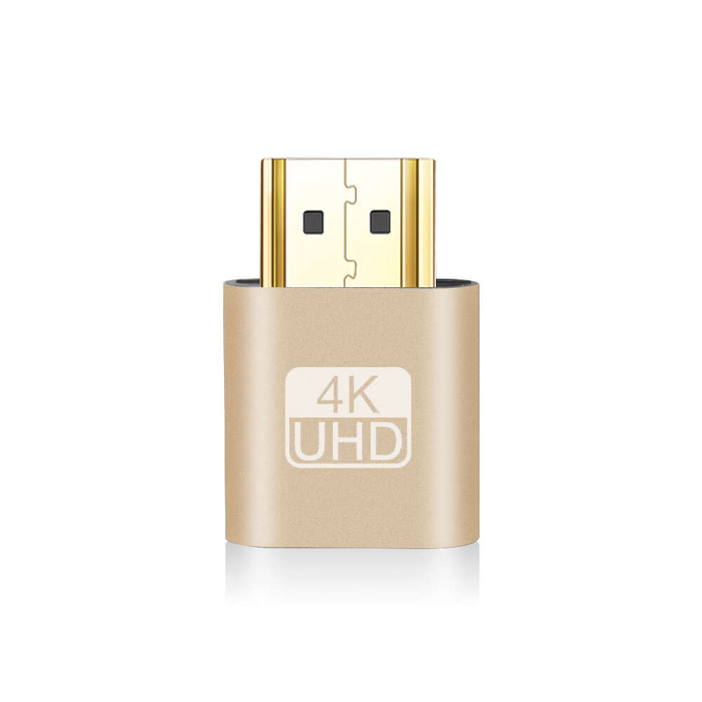 VGA Virtual Display Adapter HDMI-compatible 1.4 DDC EDID Dummy Plug Headless Ghost Display Emulator