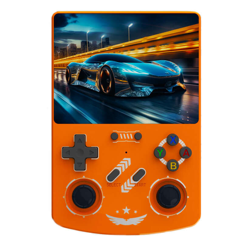 Grey - [64G] R40XX 10000+ Games Handheld Game Console with 4.2-Inch IPS Screen RK3326 Quad Core 4000
