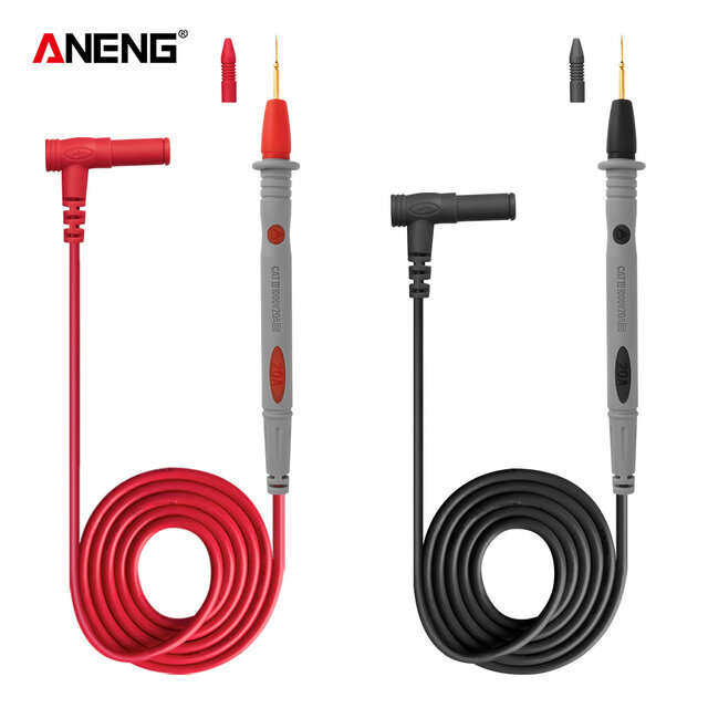 ANENG PT1031 20A 1000V Slicon Rubber Delay Wire Gold Plated Sharp Probe Needles Digital Multi Meter