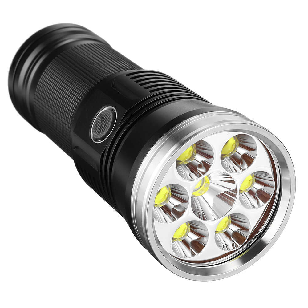 HAIKELITE HK07 XPH50.2 23000LM 6500K 7 LED Flashlight Super Bright 6 Modes Type-C Charging Searchlig