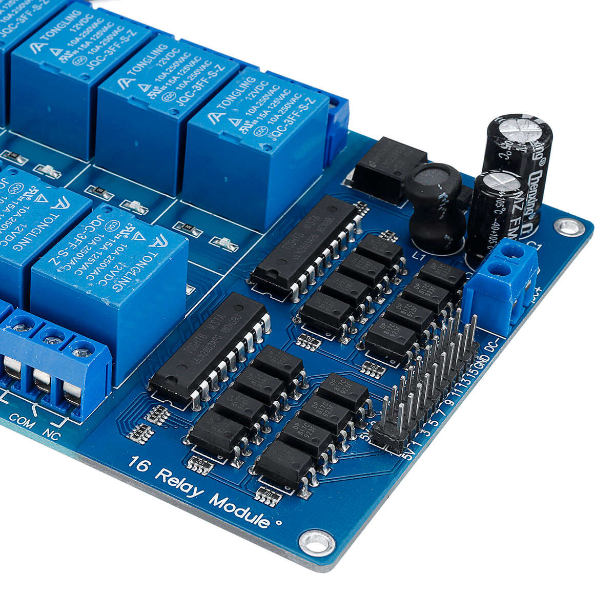 4Pcs 12V 16CH Channel Relay Module With Optocoupler For PIC AVR DSP ARM