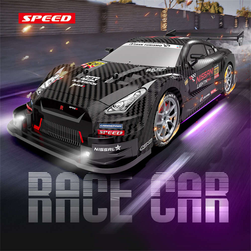 Black - XJRC XJ-1996 RTR 1/16 2.4G 4WD Drift RC Car Mini Racing LED Light Remote Control High-Speed