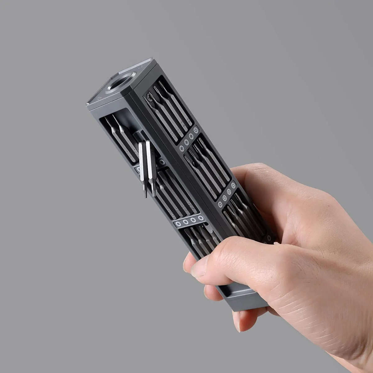 Black - 44 in 1 Magnetic Precision Screwdriver Set Magnetic Tips Portable Storage Case PH SL Y H U T