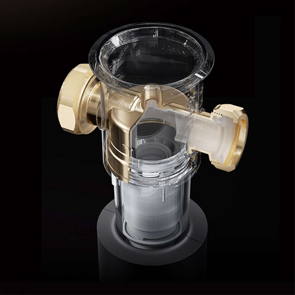 Black - XIAOMI Mijia Pre-Filter Pro Whole House Water Filter System BPA-Free Automatic Flush 8T/h Hi