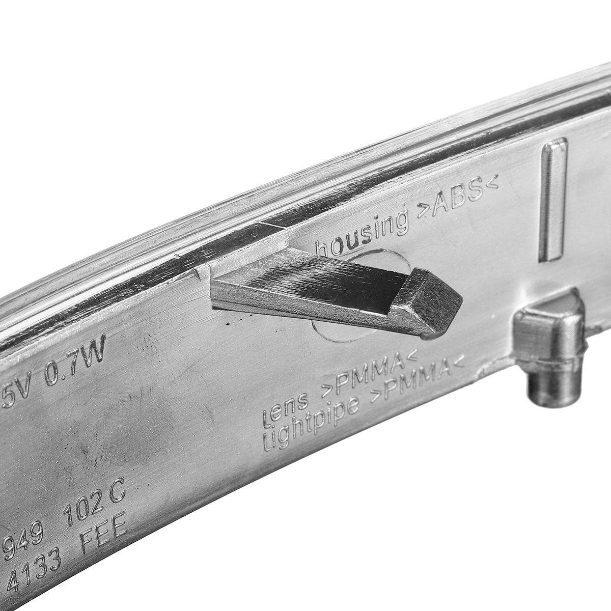 Side Rear View Mirror Led Turn Signal Lights Amber Left/Right For Vw Touareg 2007-2011