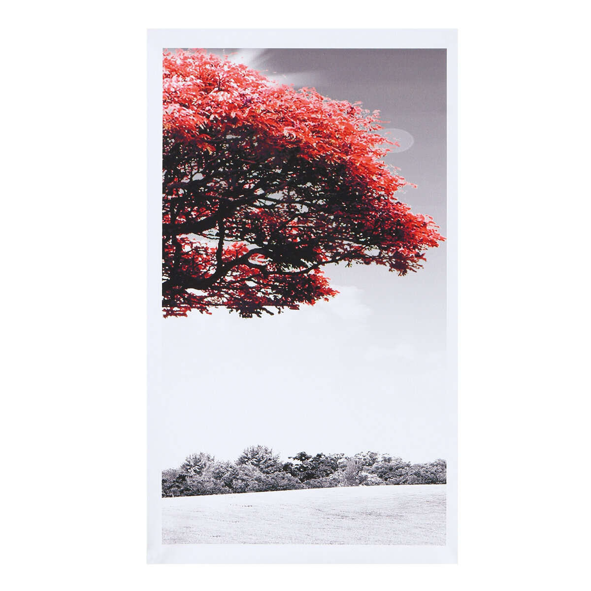 5Pcs Red Tree Canvas Paintings Wall Decorative Print Art Pictures Unframed Wall Hanging Home Office