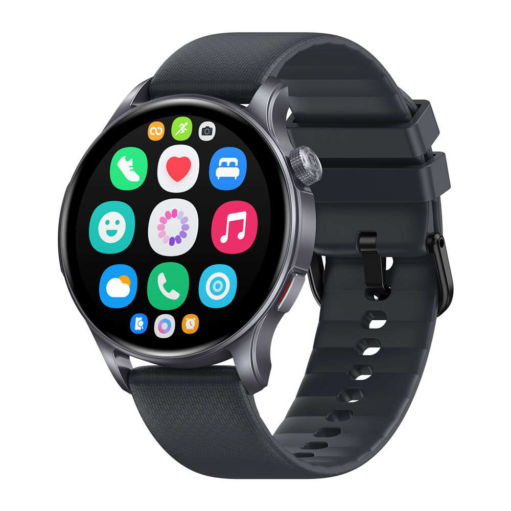 Deep Grey - [2025World Premiere]Zeblaze Btalk 3 GPS 1.43inch AMOLED Display GPS Double Straps 3ATM W