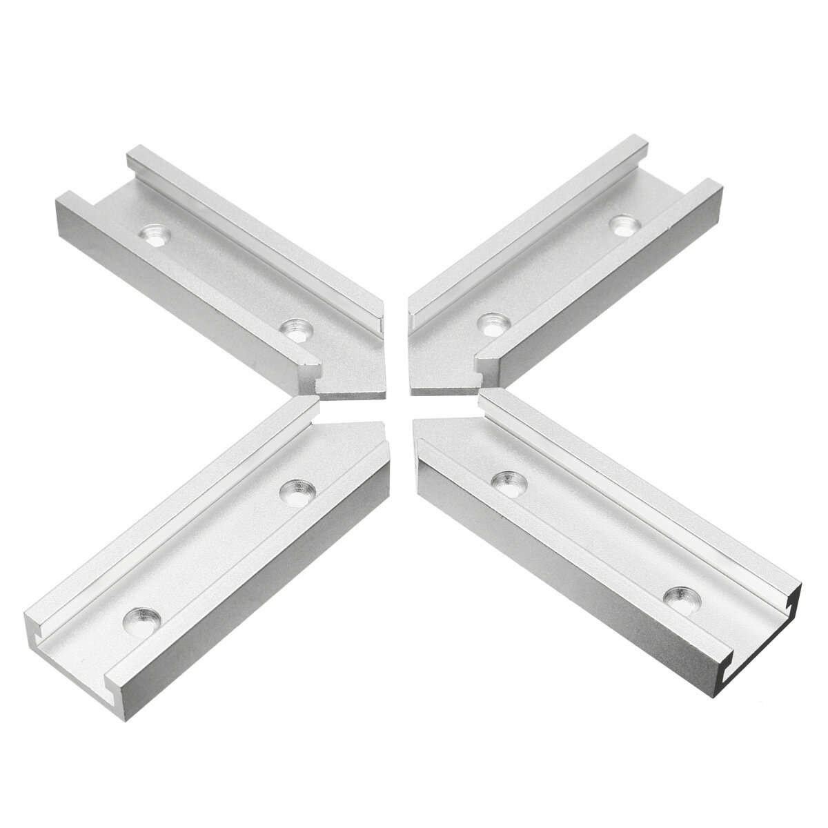Type-A - 100mm 200mm T-Track Intersection Kit with Predrilled Mounting Holes for Universal T-Track f