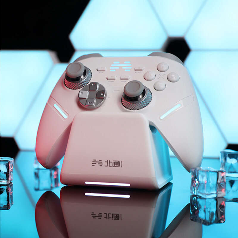 White - BEITONG Game Controller RGB Charging Dock for KP Series KP20/40/KP70 Gamepad Charging Statio