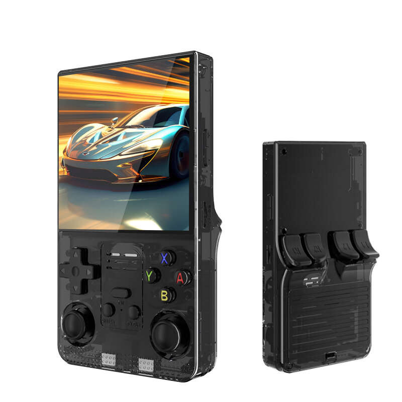 Red - R39 MAX 128G Handheld Game Console 4-Inch HD Screen RK3326 30+ Emulators 40000+ Games for PSP