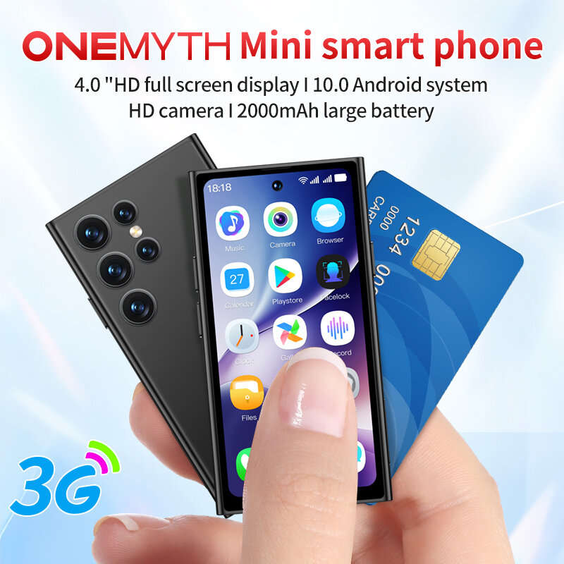 Pink - ONEMYTH S25 Pro 5MP HD Camera 2GB RAM 16GB ROM Mini 4.0 Inch Dual SIM Card 2000mAh Android 10