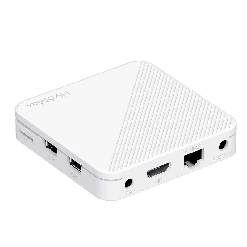 EU Plug - H96Max H313 2+16G 4K UHD Android 14.0 TV Box Quad-core Support WiFi6 bluetooth Voice Remot
