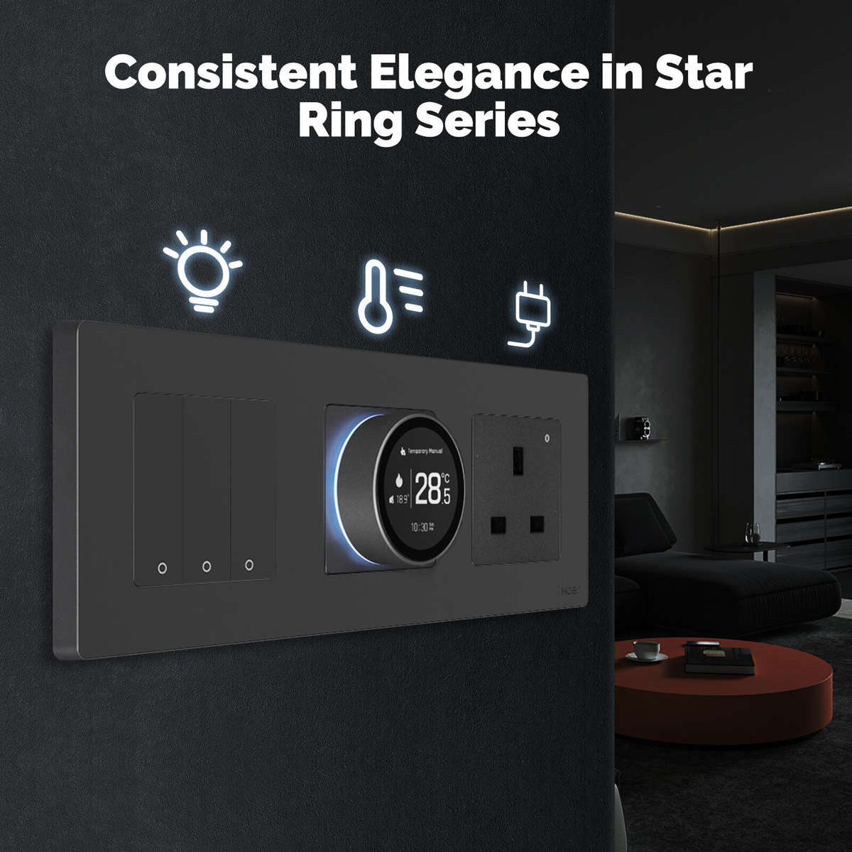 Water Heating - Moes Tuya Zigbee3.0 Smart Knob Thermostat with LED Digital Display Water Heating/Ele