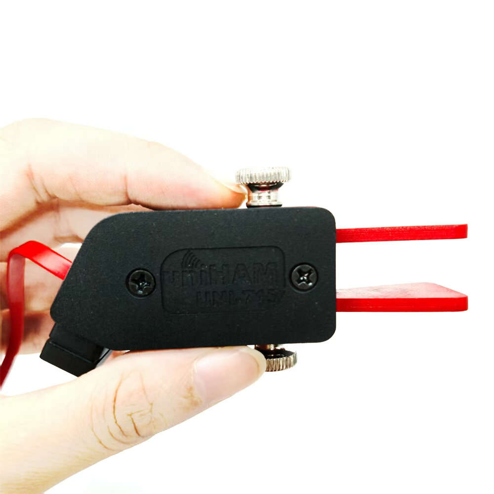 Black - UNI 715 CW Key Ultra Light ABS Construction Silver Plated Contacts Adjustable Tactile Feedba
