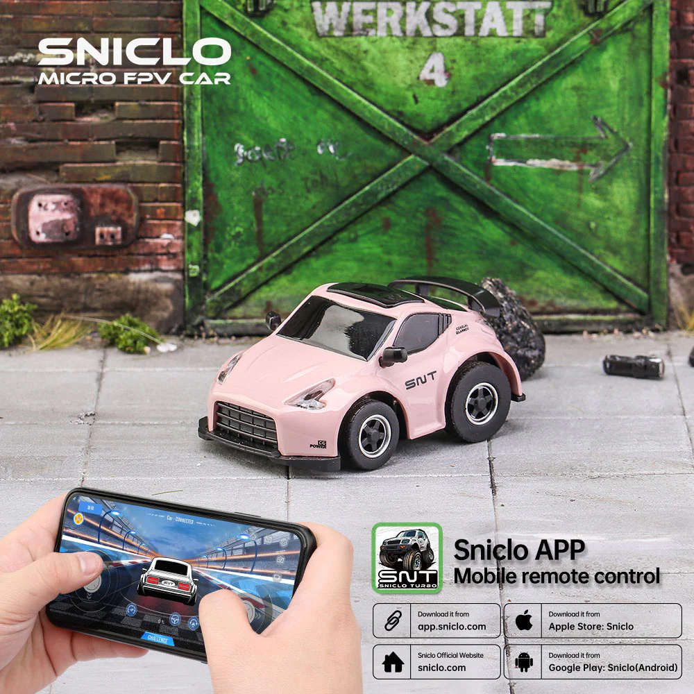 White - Diatone Sniclo 2009 2019 1/100 2.4G WIFI RC Car App Control Atom-Q Series Drift Desktop Micr