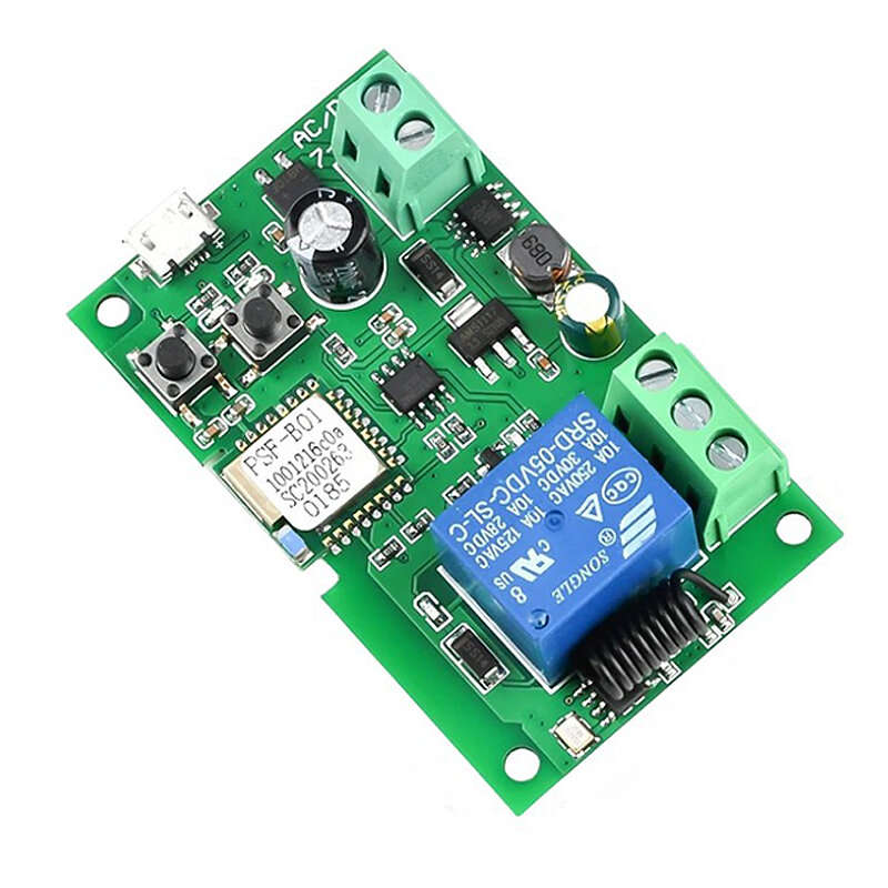 1 Way Control Module - 1 Channel Ewelink Wifi RF Switch Module Self-Locking DC 5V 7-32V Wireless APP
