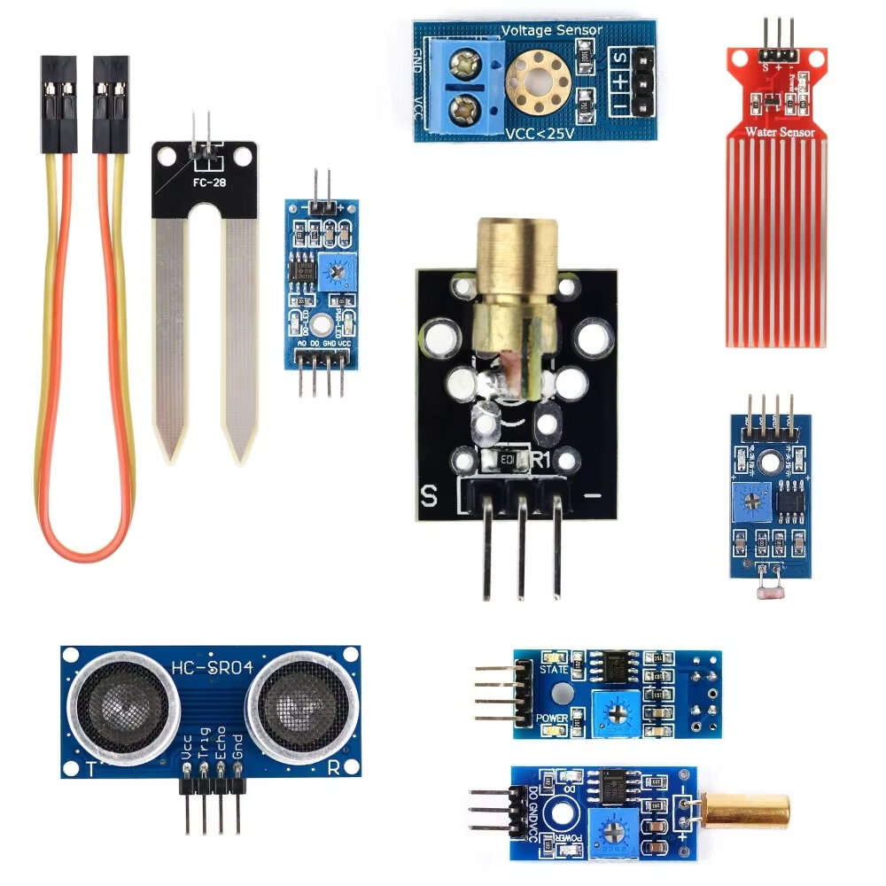 Kit - 22-in-1 Sensor Module Kit for Arduinos Raspberry Pi IoT Learning Starter Kit for Beginner Comp
