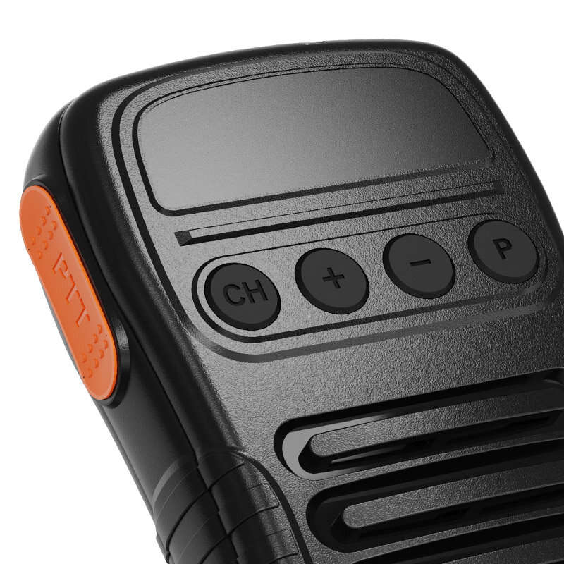 Black - UNIWA BM008 Wireless bluetooth Speaker Hand Microphone 1800mAh PTT Mic with Type-C Charging