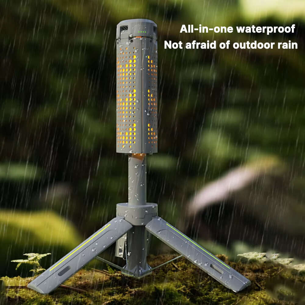 Grey - SEEKNITE Multifunctional Outdoor Camping Light 8000mAh Type-C Rechargeable 1000lm Telescopic
