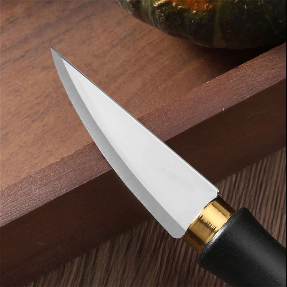 4 PCS - 4pcs Woodworking Carving Tool Kit Stainless Steel Blade Ergonomic Handle Professional Detail