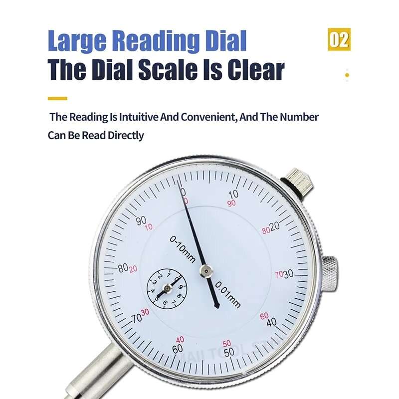 0-10mm/30mm/0.8mm Dial Indicator Magnetic Holder Dial Gauge Magnetic Stand Base Micrometer Measuring