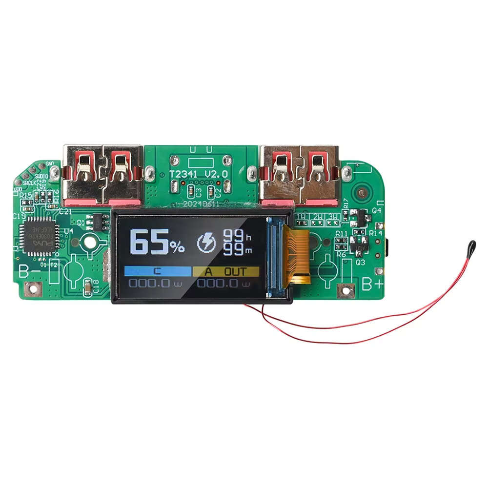Type-C + Micro USB - 22.5W Dual Bidirectional Fast Charger Buck Converter Type-C USB Mobile Power Mo