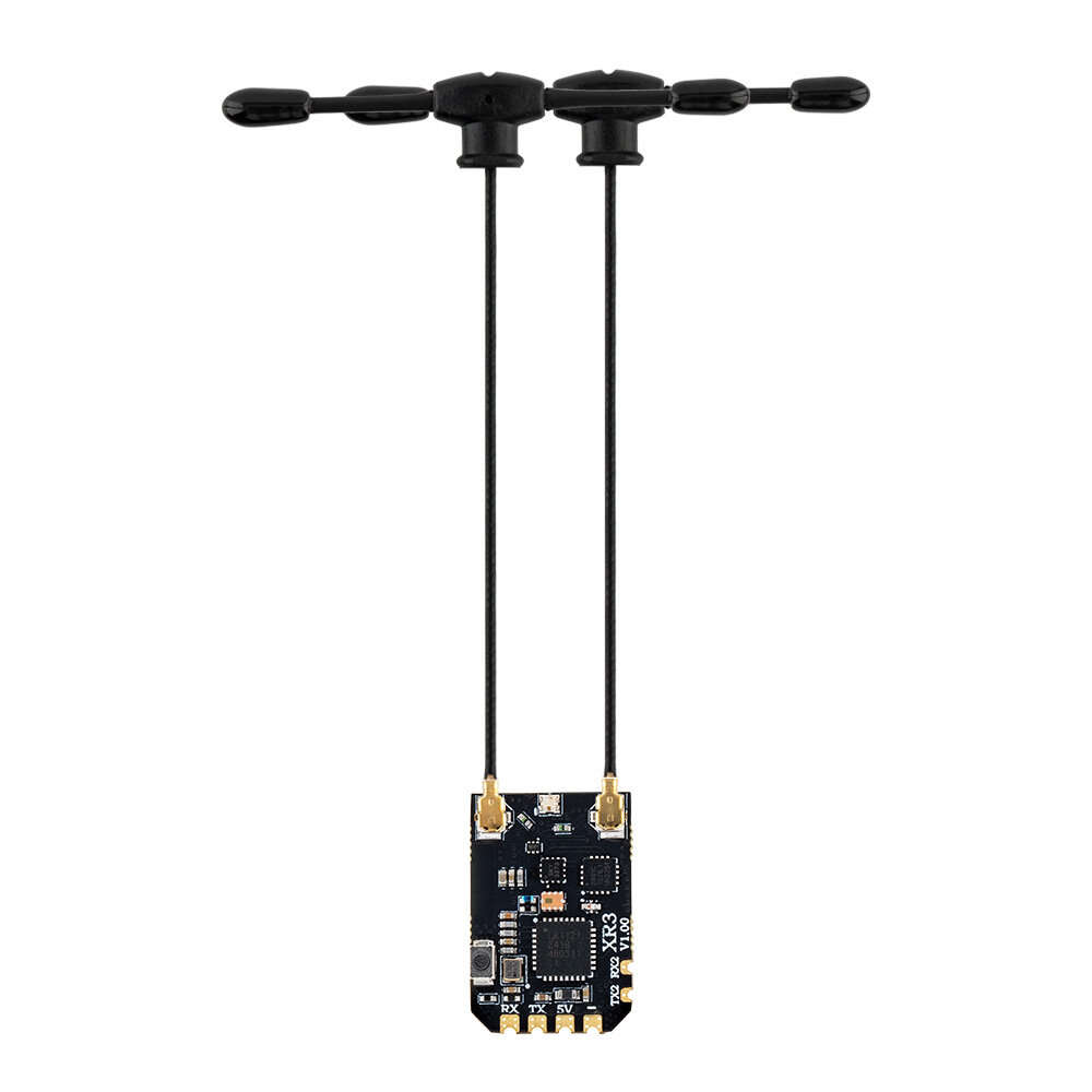 FCC Version - RadioMaster XR3 Nano ExpressLRS ELRS 2.4GHz/900MHz/Dual-Band Multi-Frequency Dual T-An