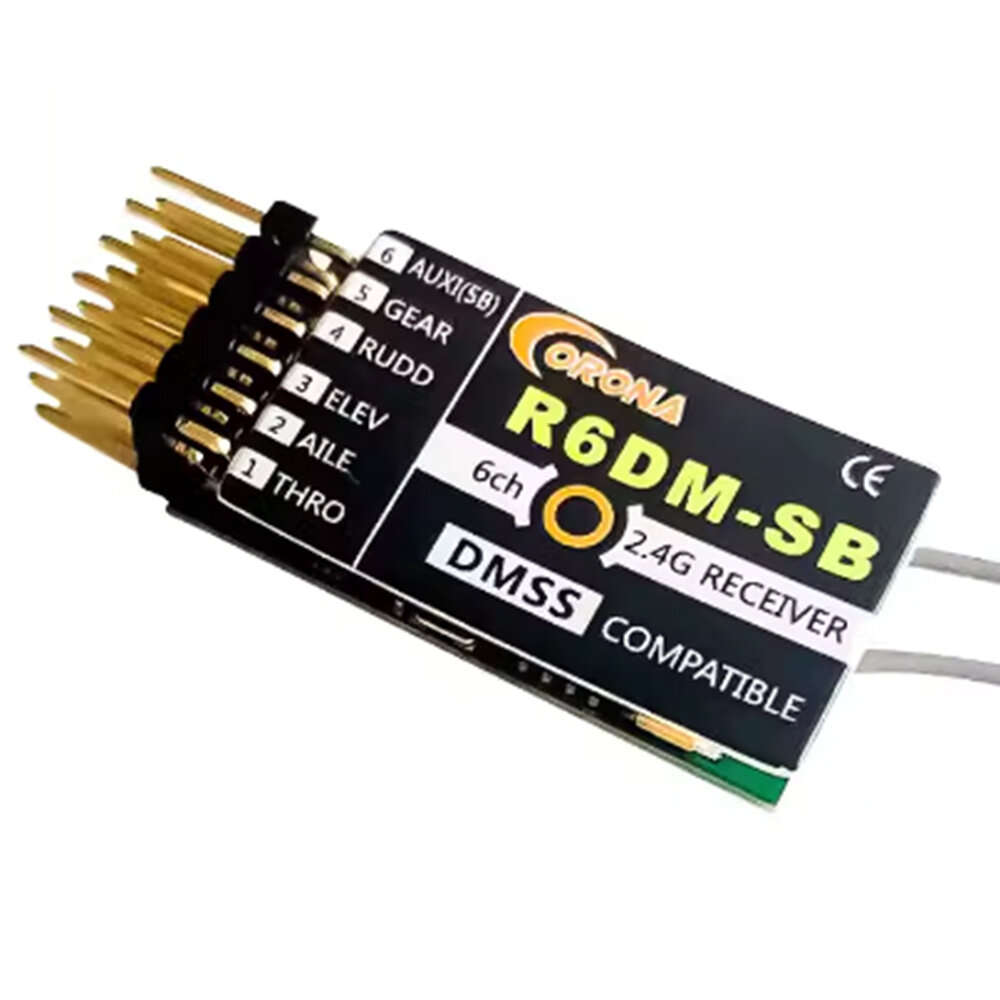 CORONA R6DM 2.4GHz 6CH DMSS Compatible Receiver for JR XG6 XG7 XG8 XG11 XG14 Radio Transmitter