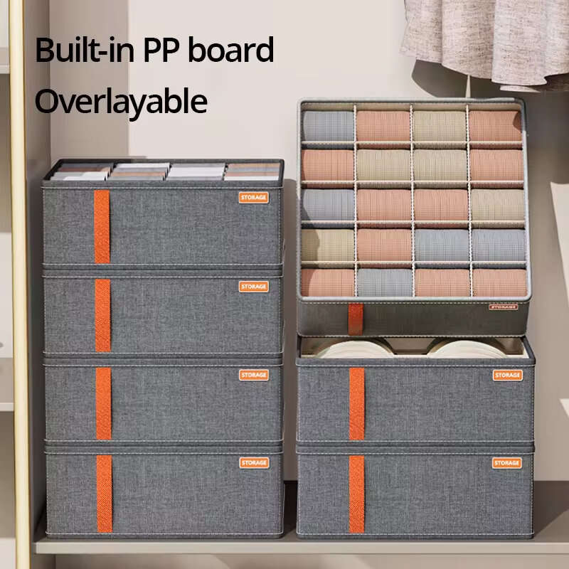 #3 - 1PC 6/7/20 Grid Underwear Storage Box Socks Underwear Storage Drawer Division Multifunction Ale