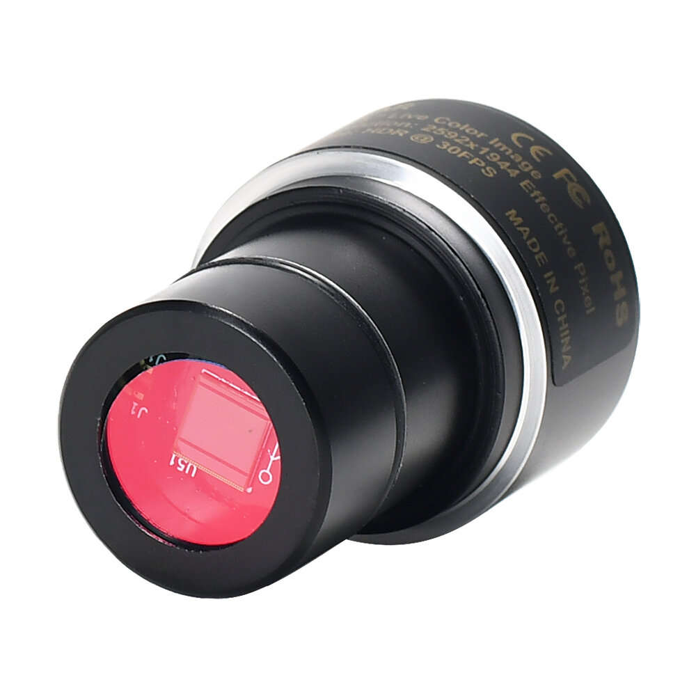 HAYEAR 5MP CMOS USB 2.0 Microscope Ocular Adapter Electronic Eyepiece HD Microscope Camera for Micro