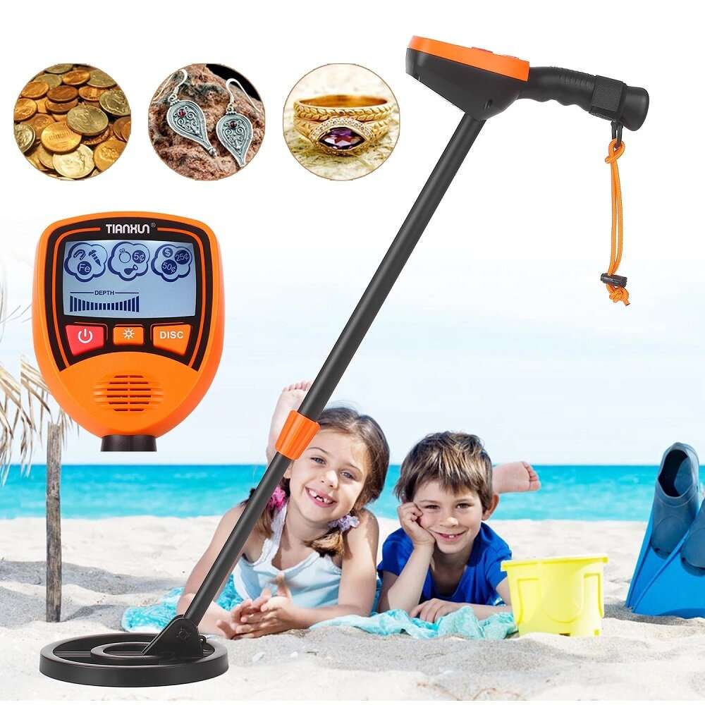 Md1012 Lcd Display Metal Detector Pinpointer Waterproof Search Coil Metal Finder Treasure Hunter Gol