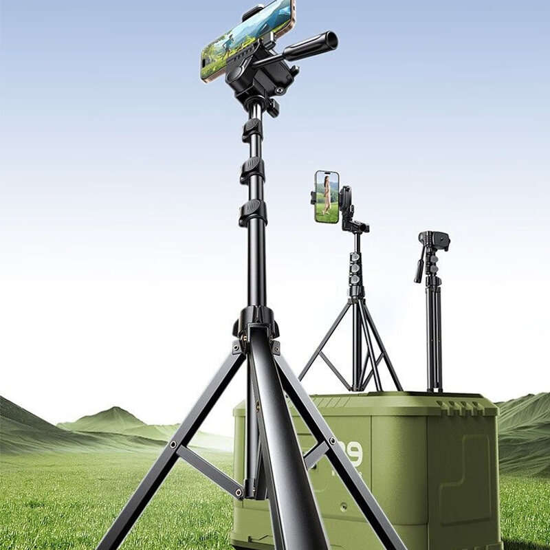 1.75M - Ugreen LP897 1.75M Telescopic Floor Mobile Phone Stand bluetooth Tripod Selfie Stick Anti-sh