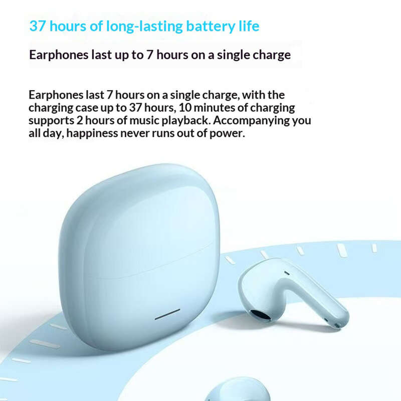 White - Redmi Buds 8 Active TWS Earbuds bluetooth 5.4 Earphone Semi-in-ear 14.2mm Extra-large Titani