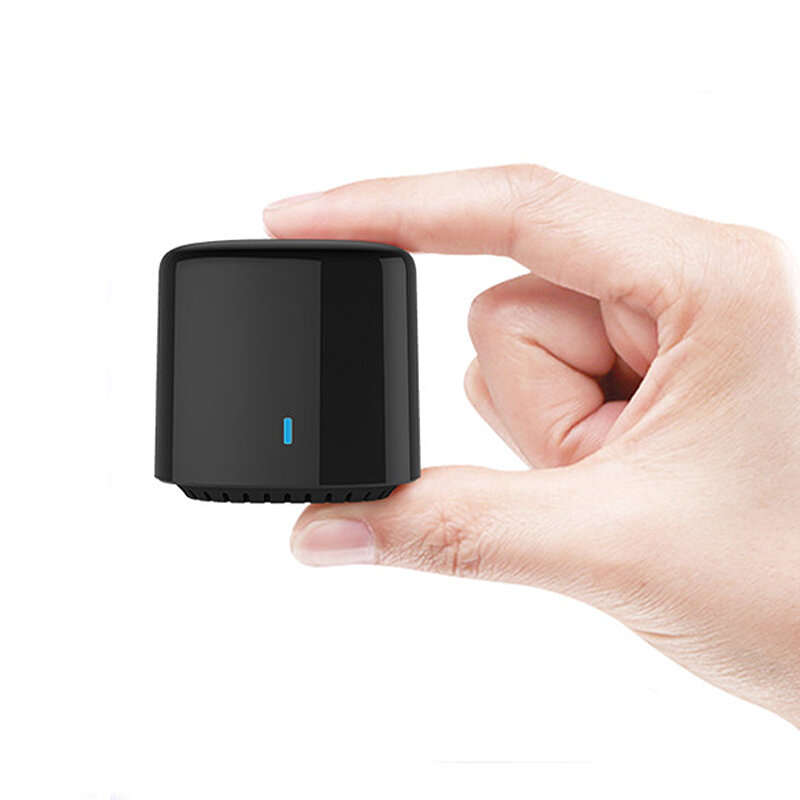 Black - BroadLink BestCon RM4C Mini Wi-Fi Smart Universal IR Remote Voice Control with Alexa Google