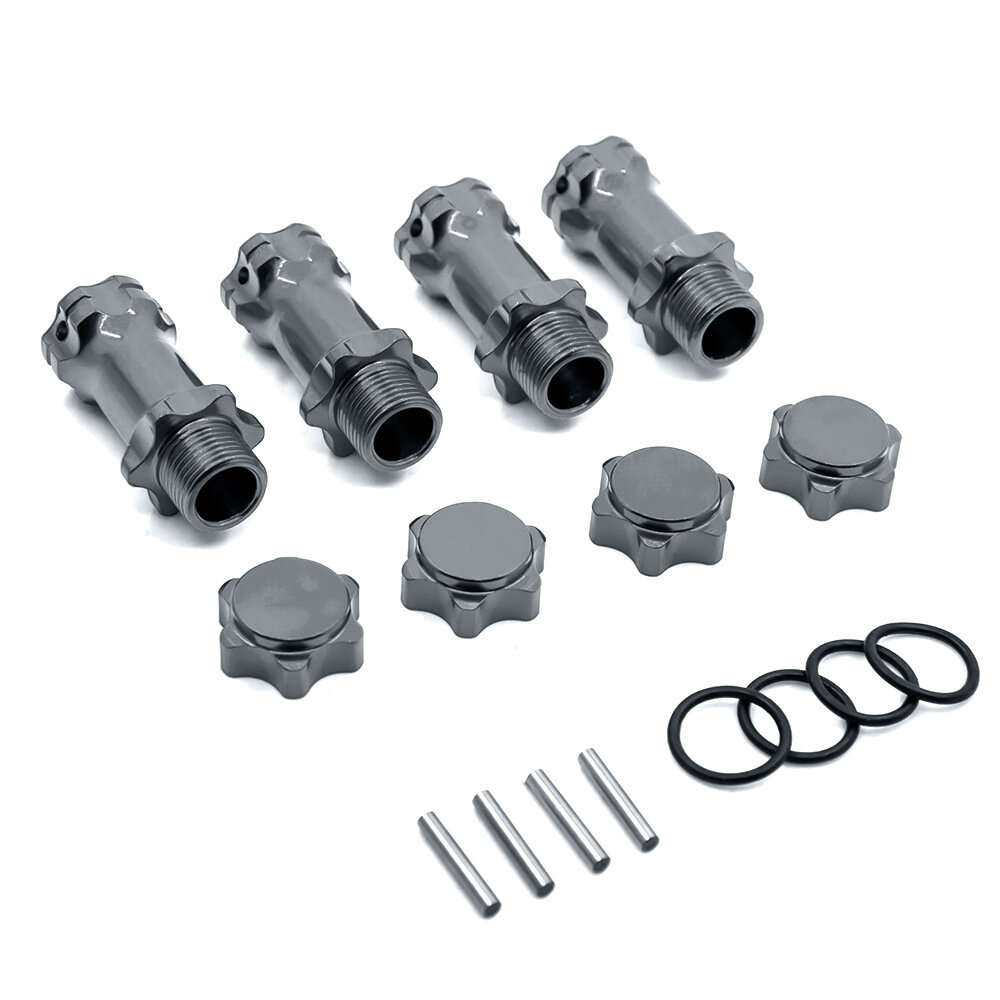Titanium - 17mm Extended Connector Coupler For ZD Racing HSP 1/8 RC Car Parts