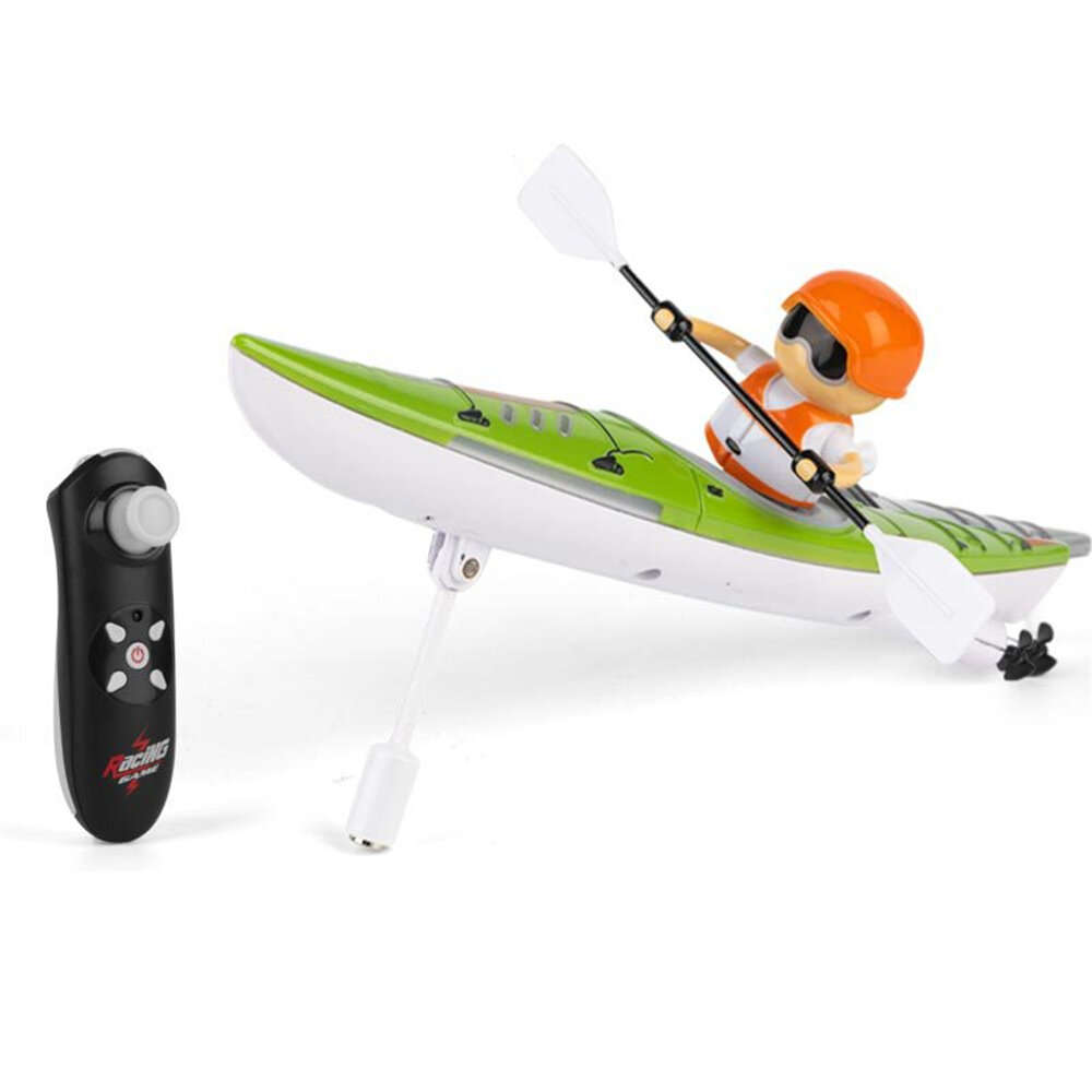 Blue - HC 810 RTR 2.4G RC Boat Colorful Paddle Remote Control Rowing LED Lights 360 Driving Dual Mod