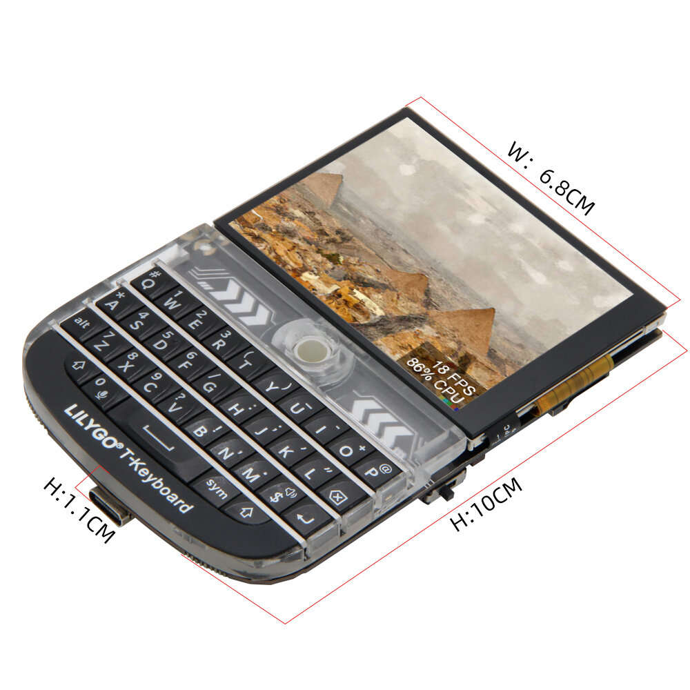 433 MHz - LILYGO Meshtastic T-Deck ESP32-S3 LoRa Module with 2.8 Inch Touchscreen WiFi Bluetooth Dev