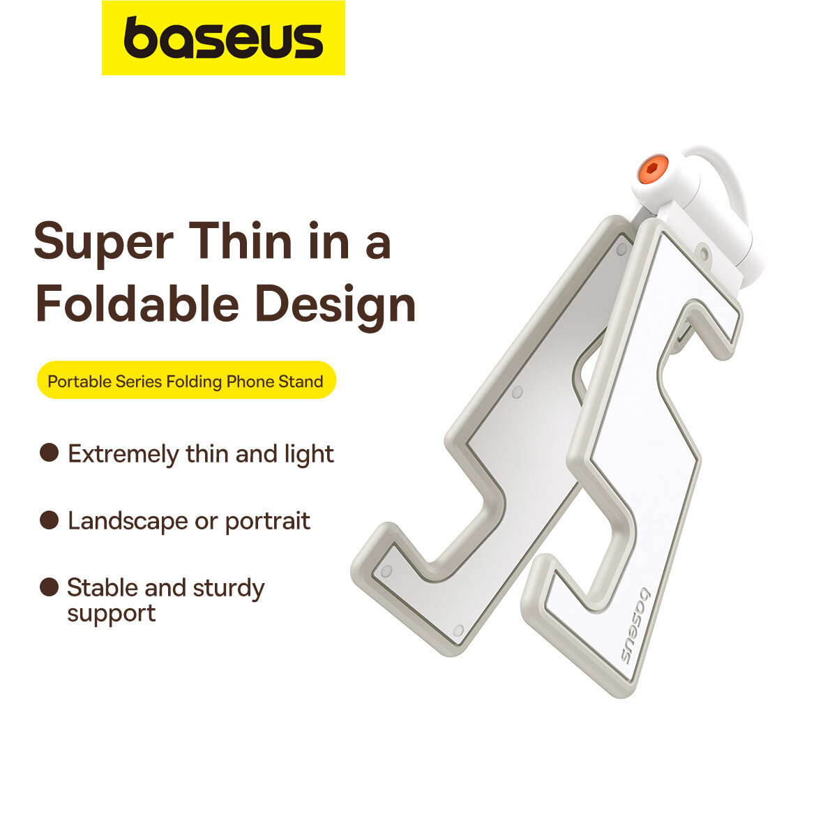 Baseus BS-HP013 Portable Series Folding Phone Holder for iPhone 14 for Samsung for Xiaomi Huawei