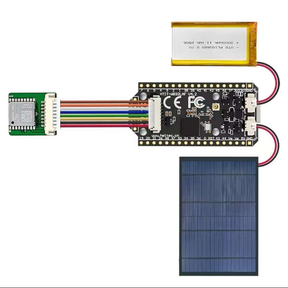 With GPS - Heltec LoRa 32 V4 Meshtastic GPS ESP32 SX1262 0.96inch OLED Solar Powered Development Boa