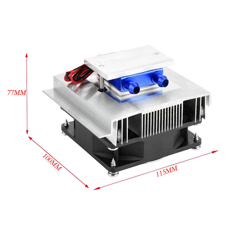 Without power - XD-2024 Refrigeration Chip Module Semiconductor Kit Mini Fish Tank Chiller 15L Circu