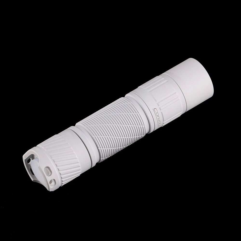 5700K - MAO Convoy S2+ 519A LED High CRI 18650 Flashlight Orange Peel Flooding Light 12 Groups Modes