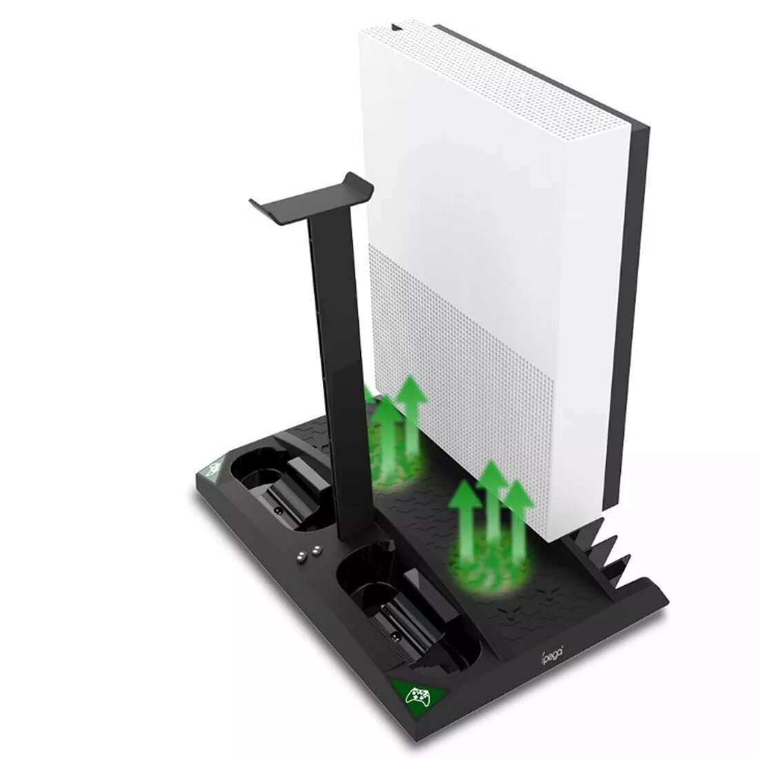 IPEGA 6-in-1 Vertical Stand Cooler Cooling Fan Dual Controller Charging Station for XBOX ONE/ XBOX O