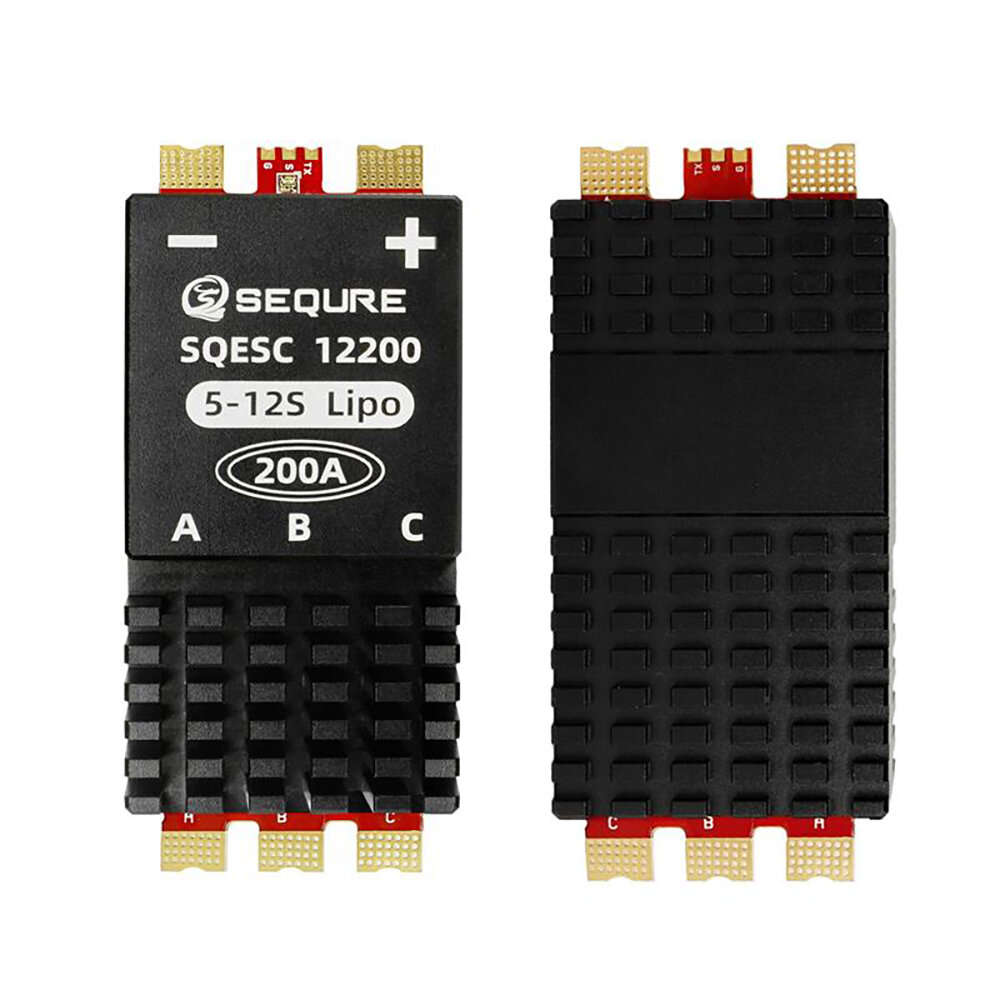 BLHeli_32 - SEQURE SQESC 12200 Brushless Electric Speed Controller ESC 5-12S Power Supply 200A BLHel
